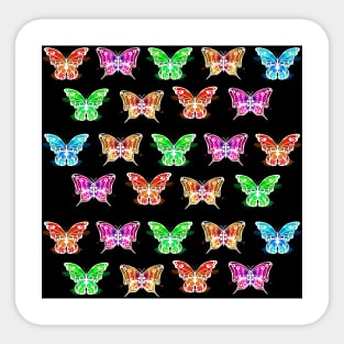 Surreal Butterflies Pattern Sticker